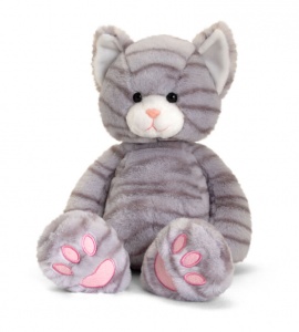 Keel Toys Love to Hug Pets Grey Cat Plush Soft Toy 25cm